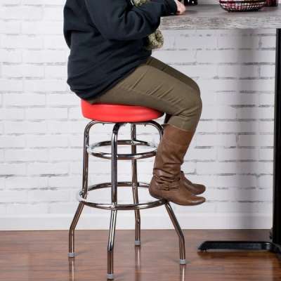 Metal dining commercial swivel barstool